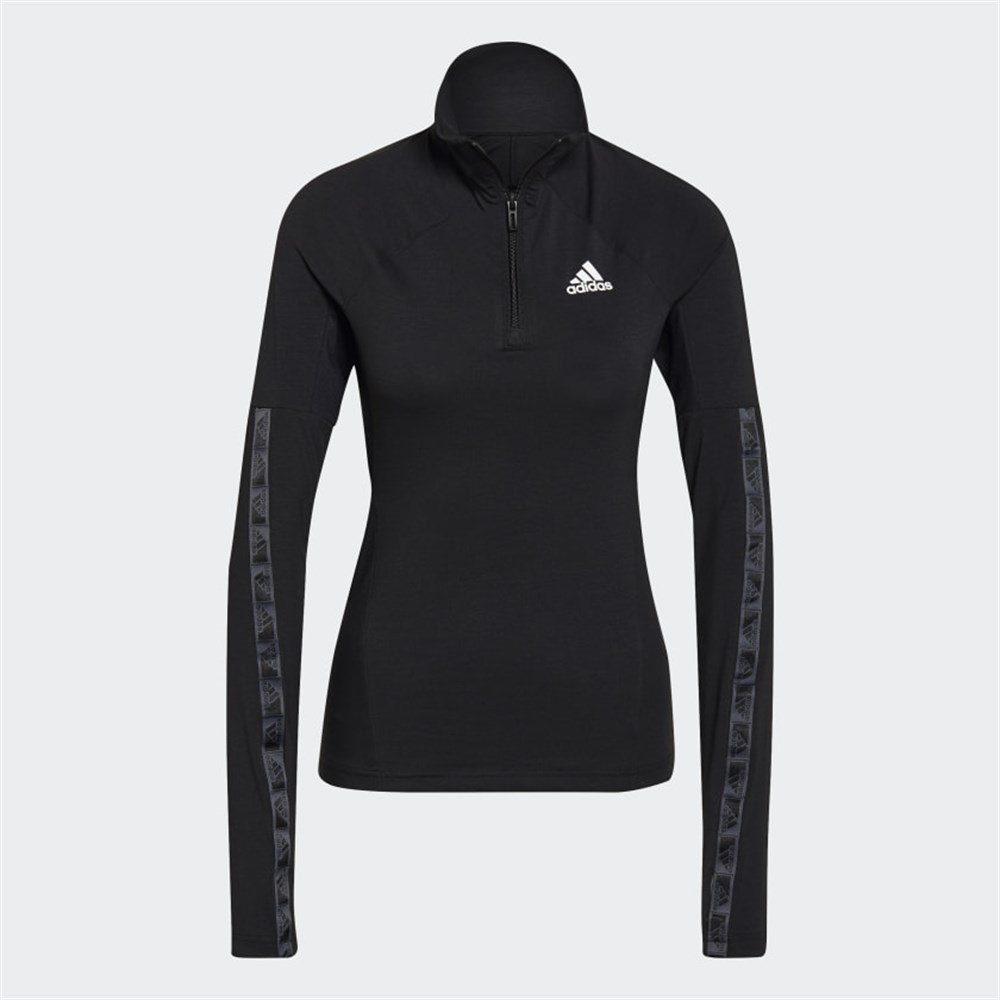 Adidas W Mt Hz Ls Kadın Siyah T-shirt - GS1347