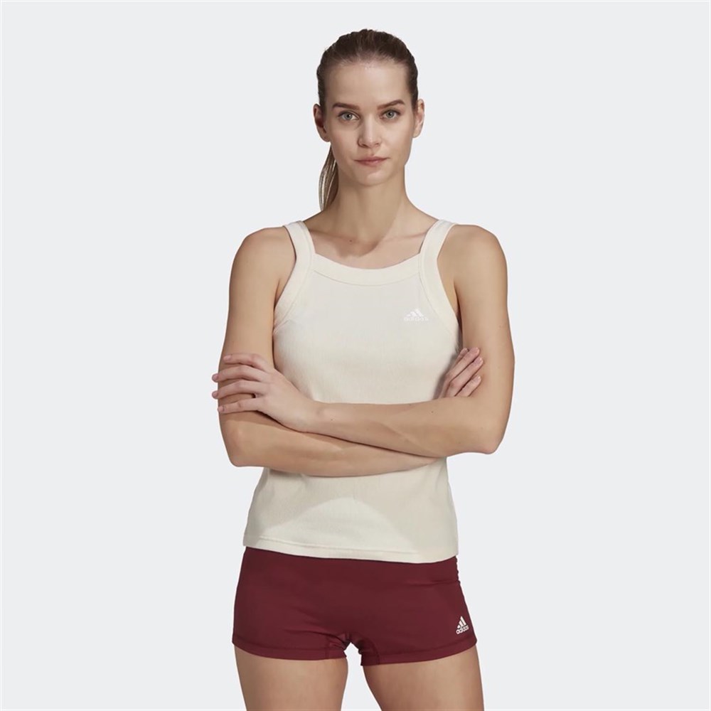 Adidas Yoga Tank Kadın Krem Günlük Atlet - HD6749