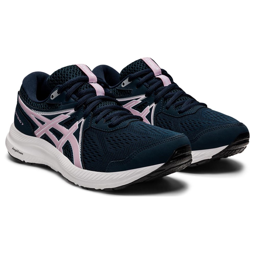 Asics Gel-Contend 7 Kadın Lacivert Koşu Spor Ayakkabı 1012A911-410