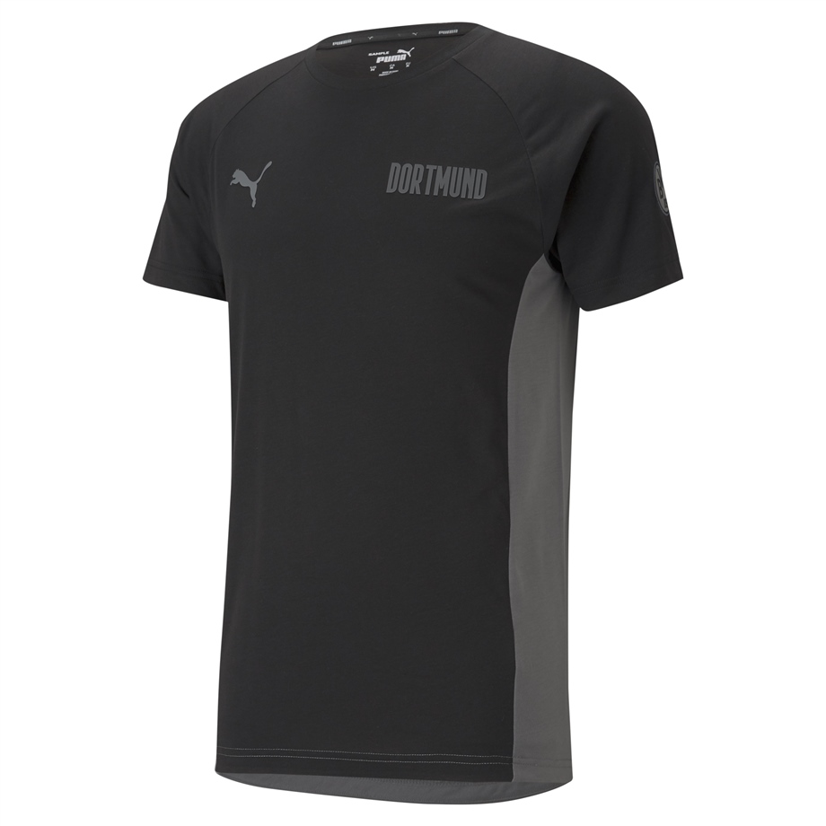 BVB Evostripe Tee Puma Black-CASTLEROCK