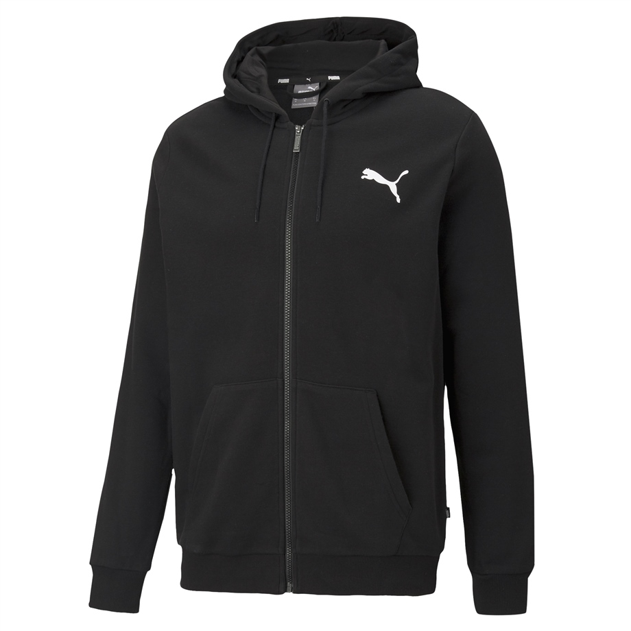 ESS Small Logo FZ Hoodie TR Puma Black-C