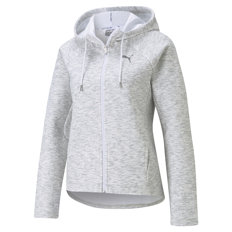 Evostripe Full-Zip Hoodie Puma White-Hea
