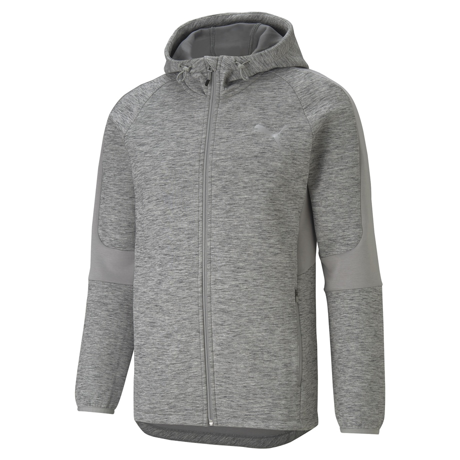 EVOSTRIPE FZ Hoodie Medium Gray Heather