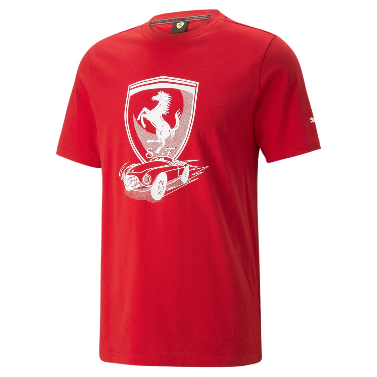 Ferrari Race Big Shield Tee Tonal