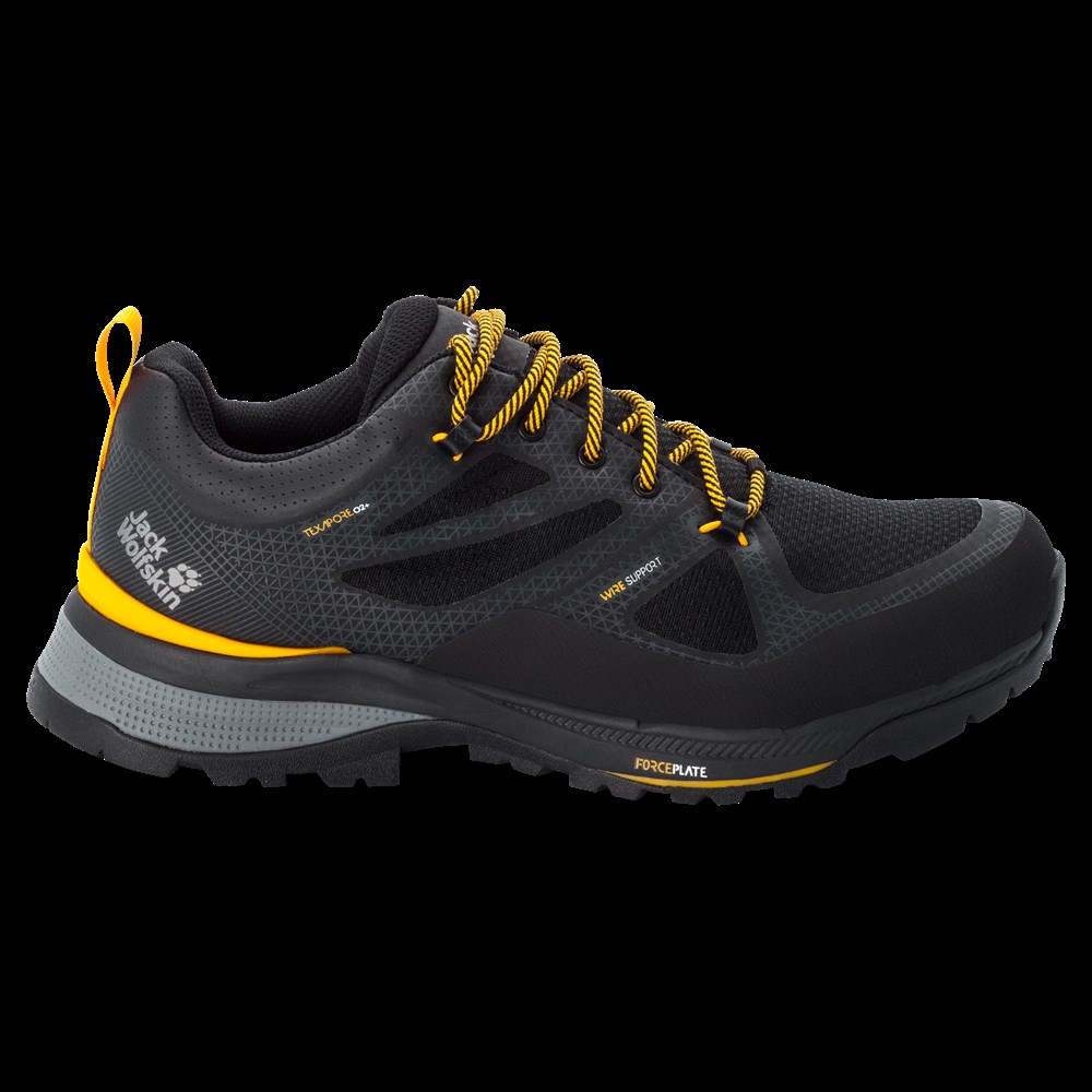 Jack Wolfskin Force Strıker Texapore Low M Erkek Siyah Outdoor Ayakkabı -4038841-6055