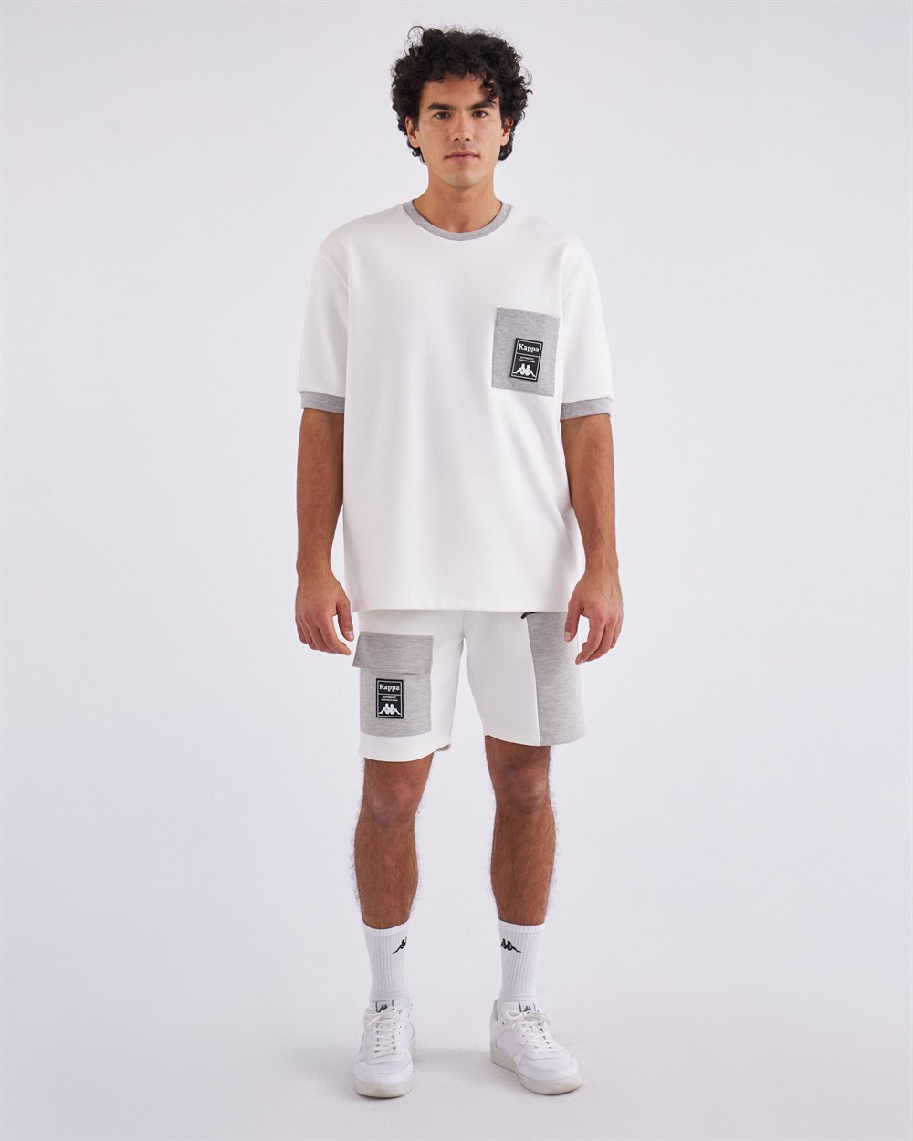 Kappa Authentic Tier One Lario Tk Erkek Beyaz Günlük T-shirt - 321F4TW-A0D