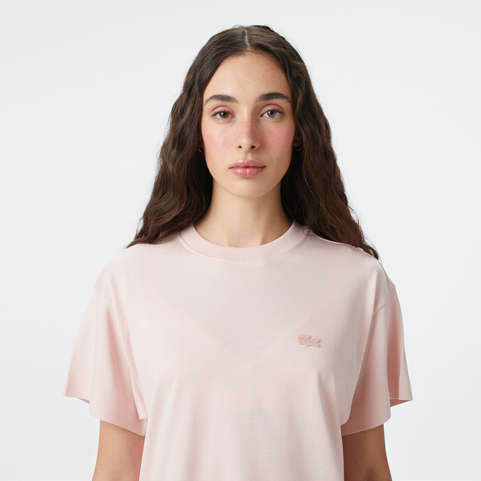 Lacoste Loose Fit Bisiklet Yaka