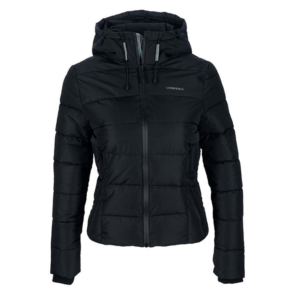 Lumberjack 1W Sn31 Apreskı Coat  1Pr Kadın Siyah Kısa Mont -101044533