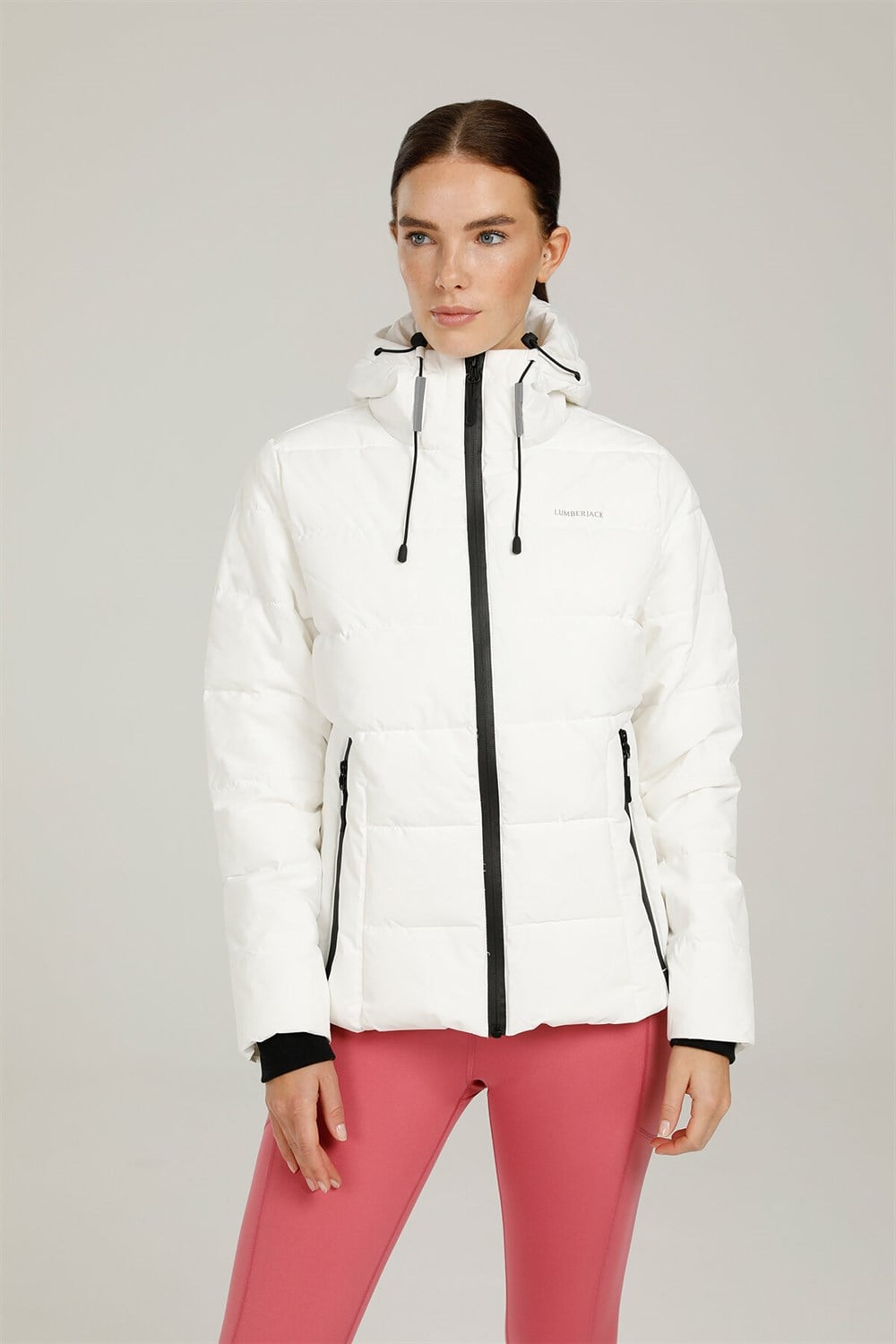 Lumberjack 1W Sn31 Apreskı Coat  1Pr Kadın Beyaz Kısa Mont -101044528