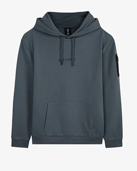 M 2XI-Lock Arm Zipped Hoodie Erkek Sweatshirt