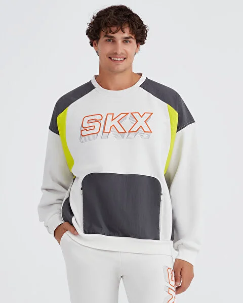 M LW Fleece Crew Neck Sweatshirt Erkek Sweatshirt