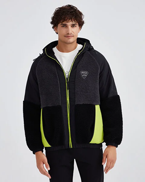 M Outdoor Fleece Full Zip Sherpa Erkek Sweatshirt