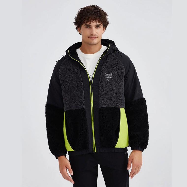 M Outdoor Fleece Full Zip Sherpa Erkek Sweatshirt