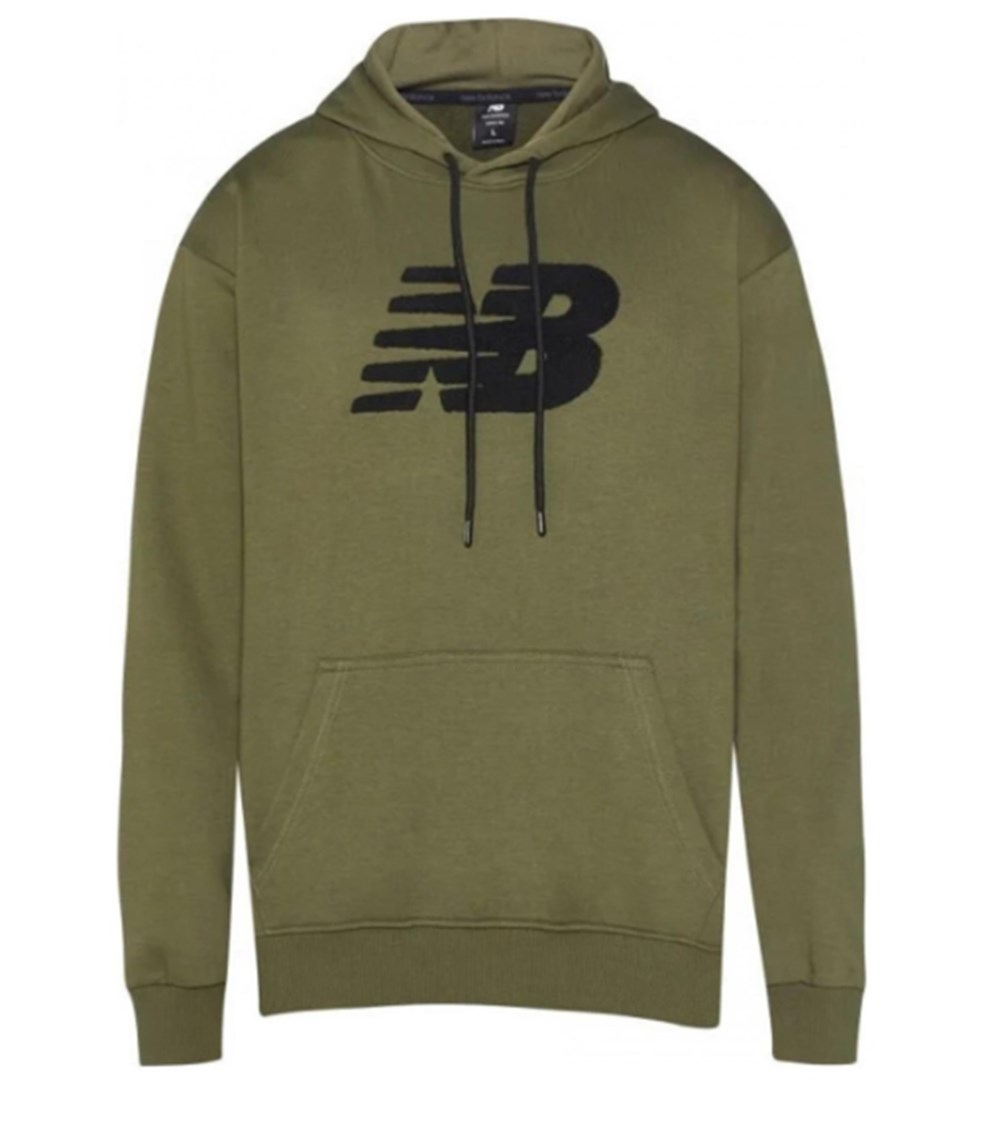 New Balance NB Lıfestyle Hoodıe Erkek Yeşil Kapüşonlu Sweatshirt - MPH3148-TPG