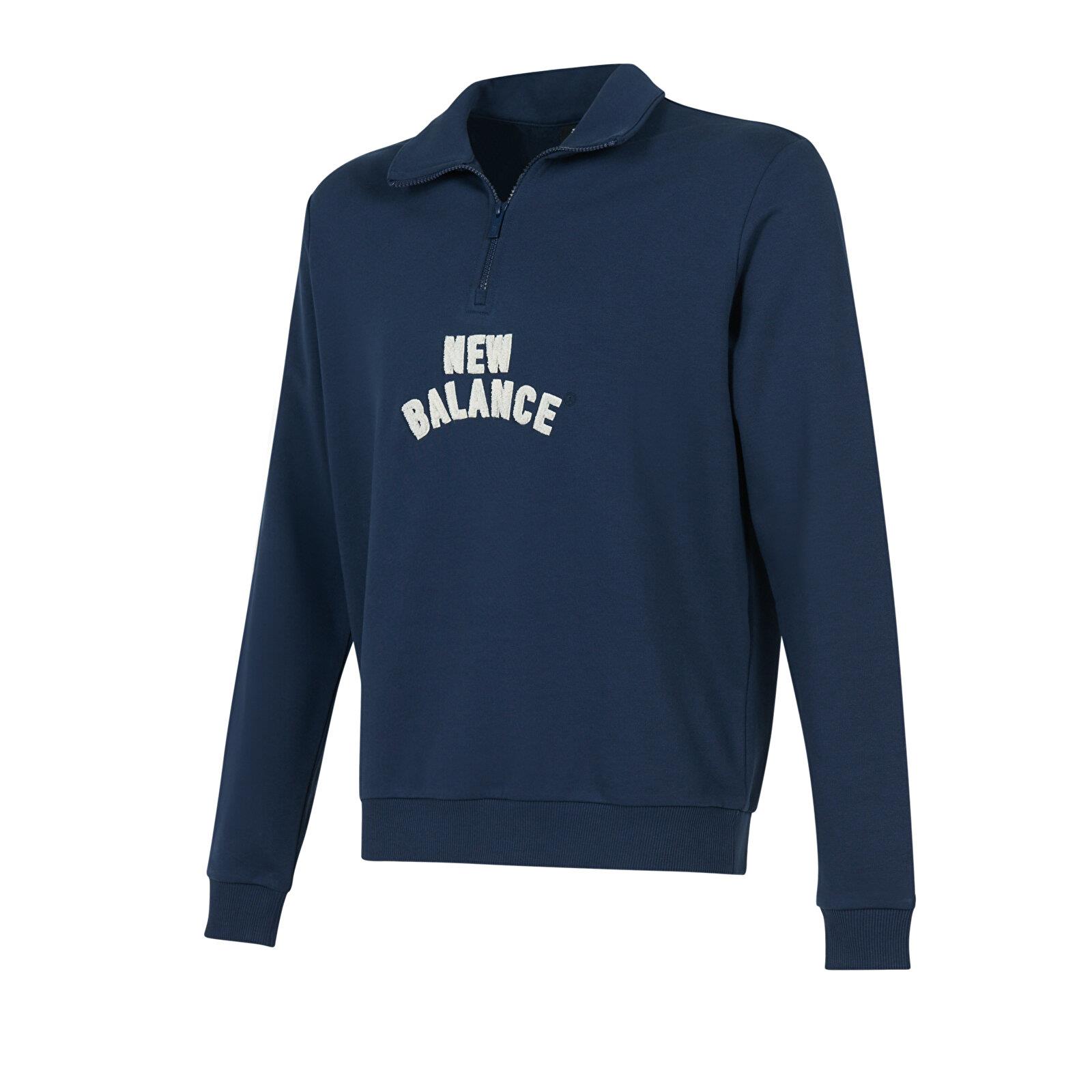 New Balance NB Lifestyle Men Half Zip Erkek Sweatshirt