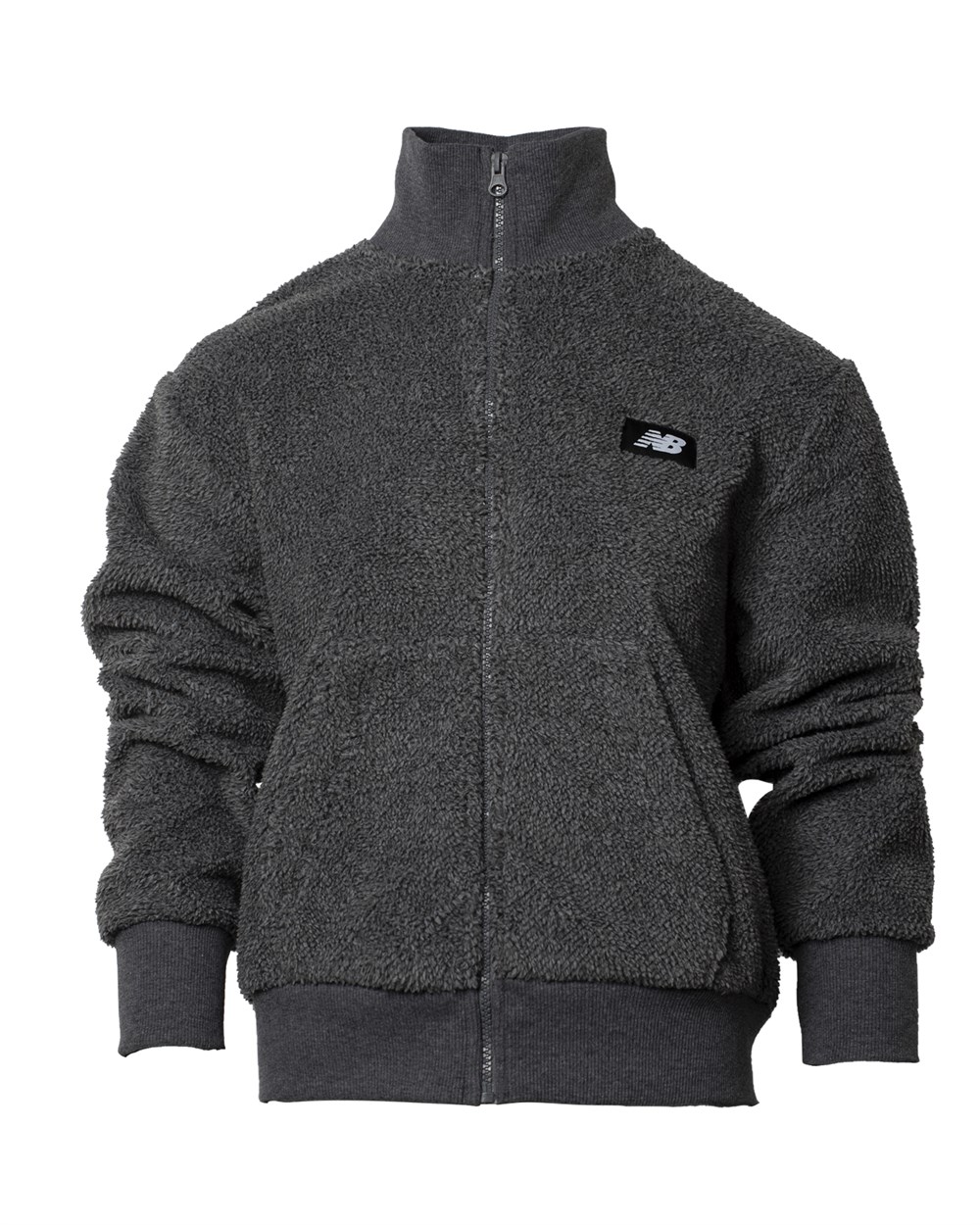 New Balance NB Sherpa Jacket Kadın Gri Polar Ceket - WTJ3012-CHC