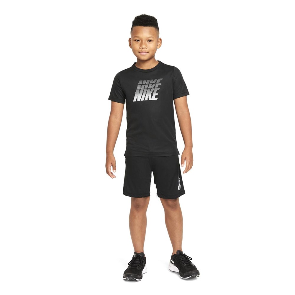 Nike B Nk Df Breathe Gfx Ss Top Çocuk Siyah T-shirt - DD8539-010