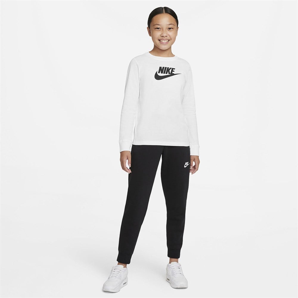 Nike G Nsw Ls Tee Basıc Futura Çocuk Beyaz T-shirt - CZ1260-100