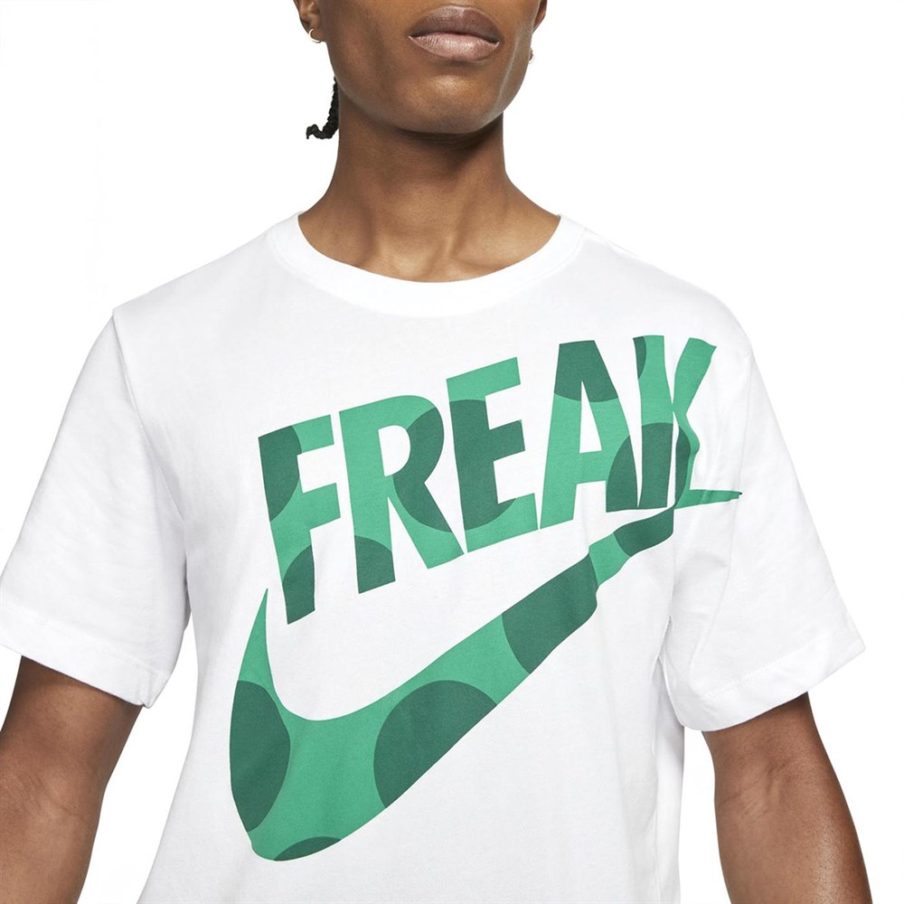 Nike Ga M Nk Df Freak Prınt Ss Tee Erkek Beyaz T-shirt - DJ1564-101