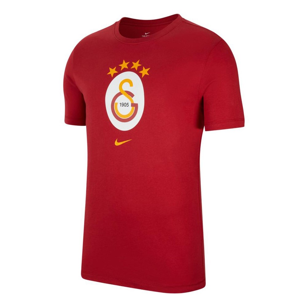 Nike Gs M Nk Tee Evergreen Crest Erkek Kırmızı T-shirt - CZ5642-628