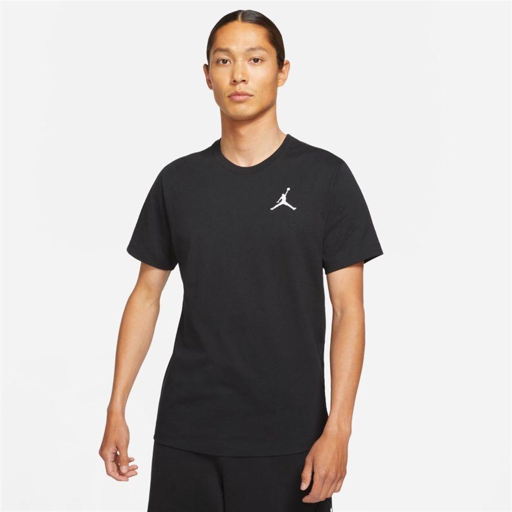 Nike M J Jumpman Emb Ss Crew Erkek Siyah T-shirt - DC7485-010