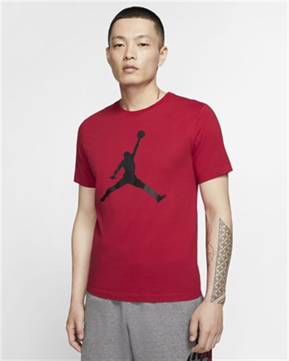Nike M J Jumpman Ss Crew Erkek Kırmızı T-shirt - CJ0921-687