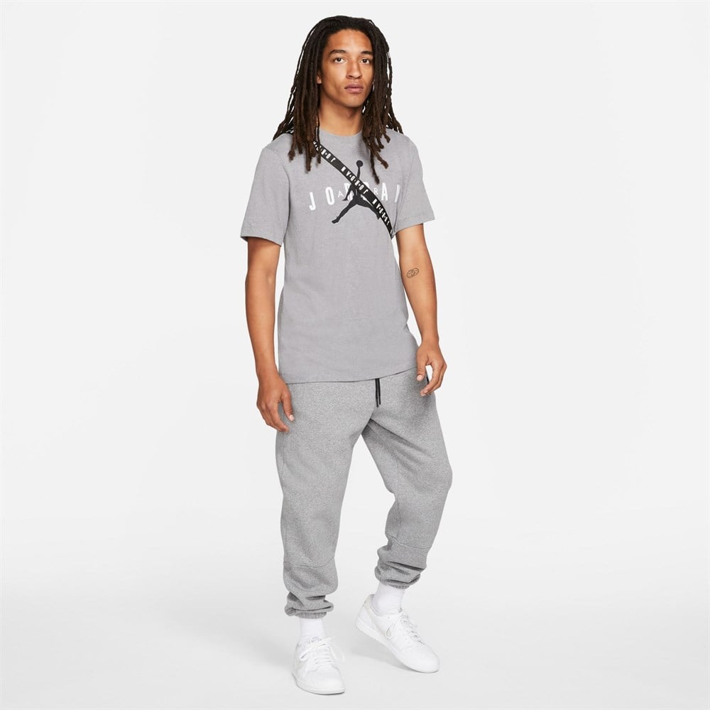 Nike M J Ss Ctn Jrdn Aır Wrdmrk Erkek Gri T-shirt - CK4212-092