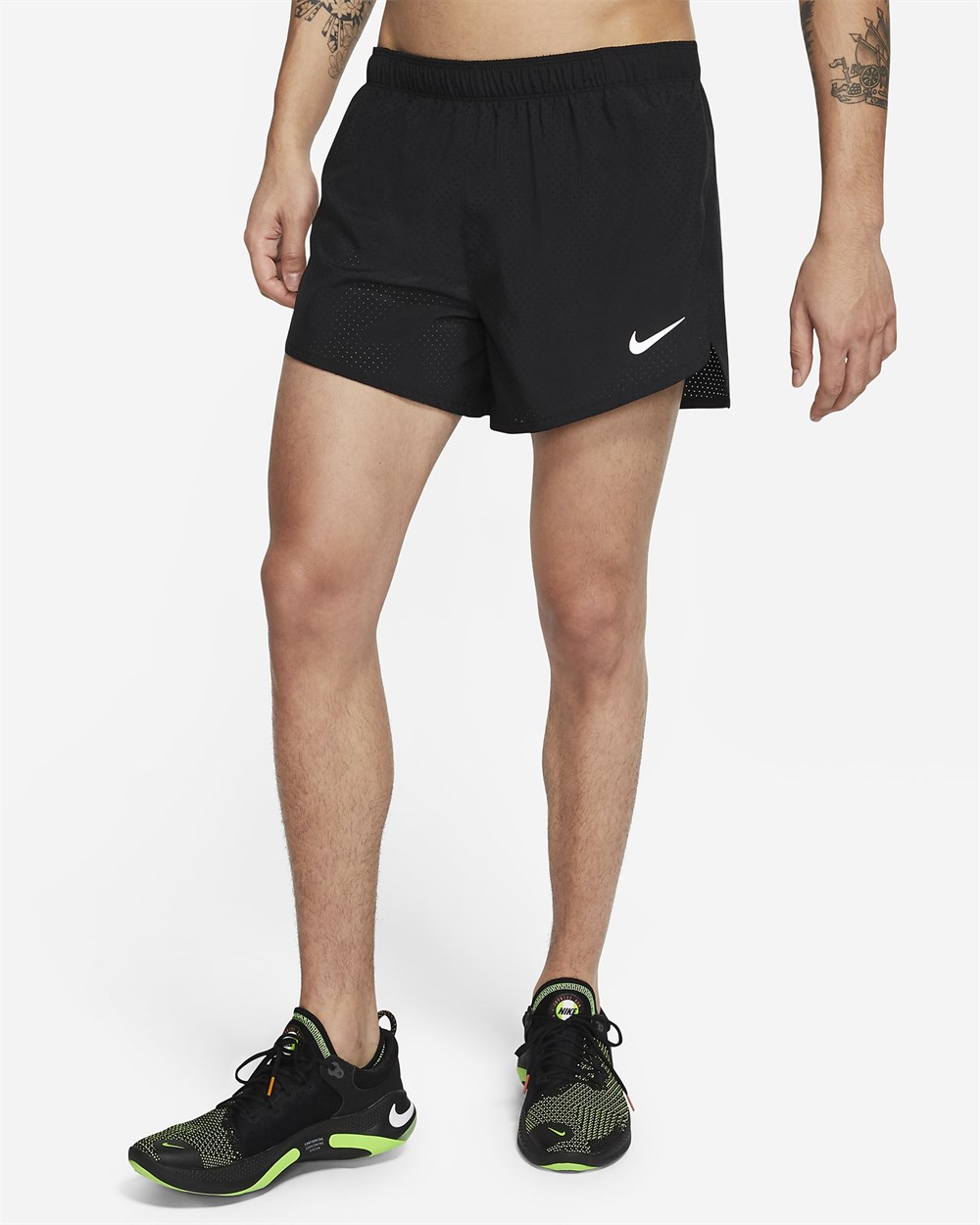 Nike M Nk Df Fast 4In Short Erkek Siyah Şort - CJ7847-010