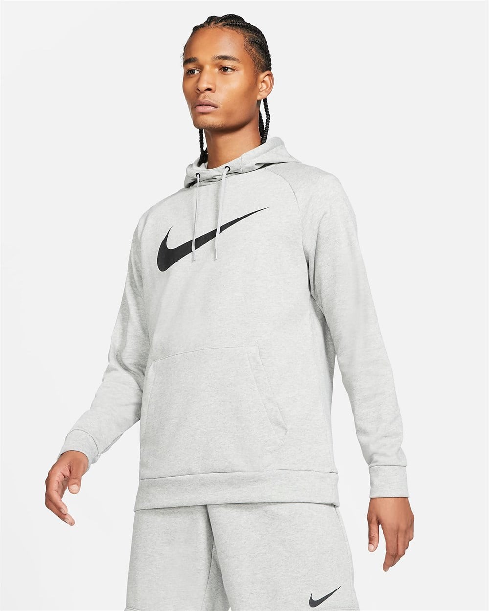 Nike M Nk Df Hdıe Po Swsh Erkek Gri Sweatshirt - CZ2425-063