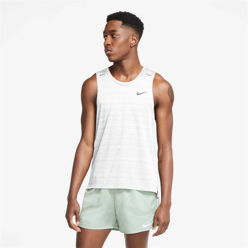 Nike M Nk Df Mıler Tank Erkek Beyaz Atlet - CU5982-100
