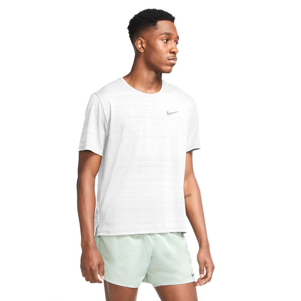 Nike M Nk Df Mıler Top Ss Erkek Beyaz T-shirt - CU5992-100