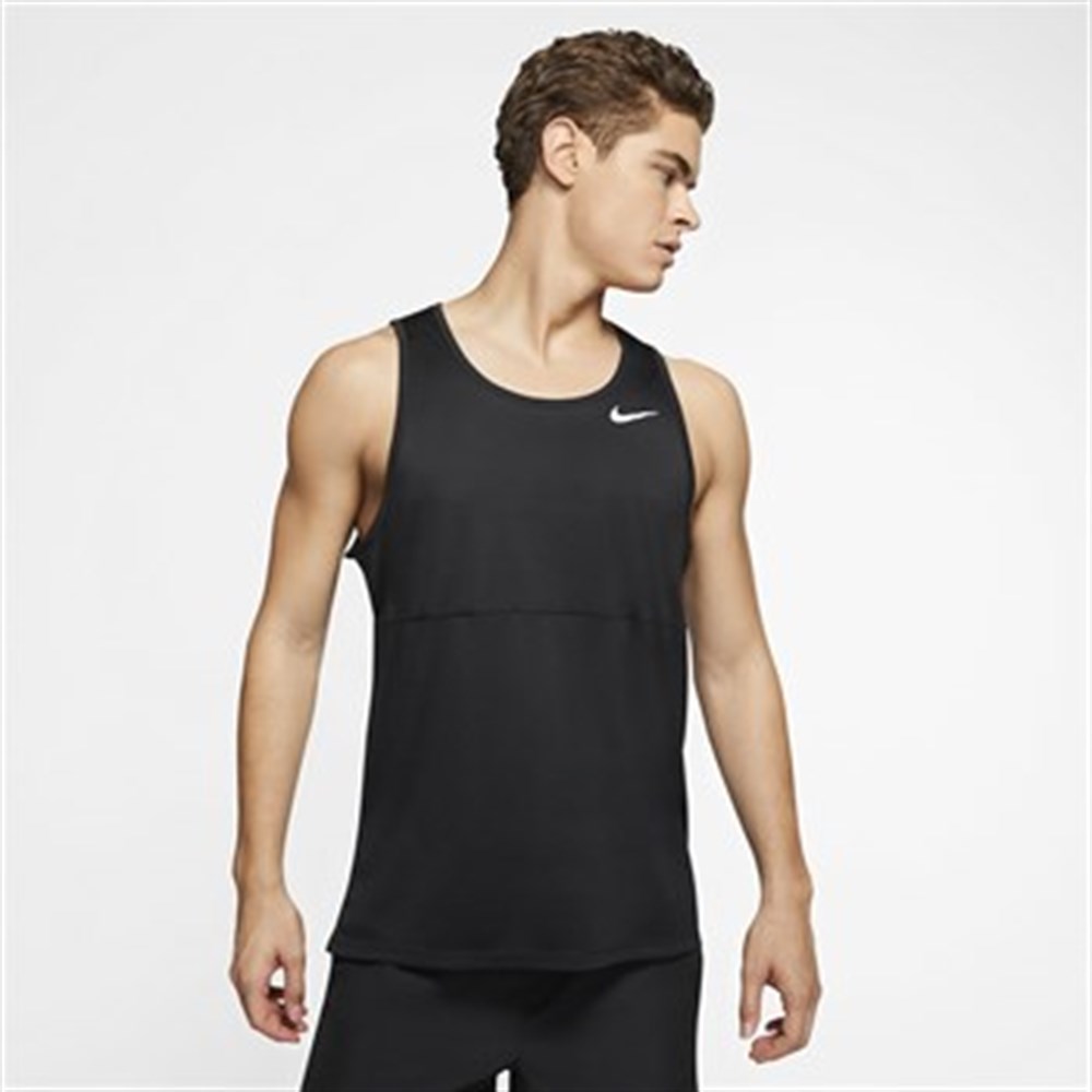 Nike M Nk Df Run Tank Erkek Siyah Atlet - CJ5388-010