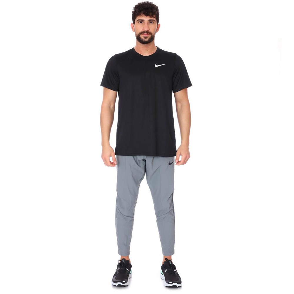Nike M Nk Df Superset Top Ss Erkek Gri T-shirt - CZ1219-068