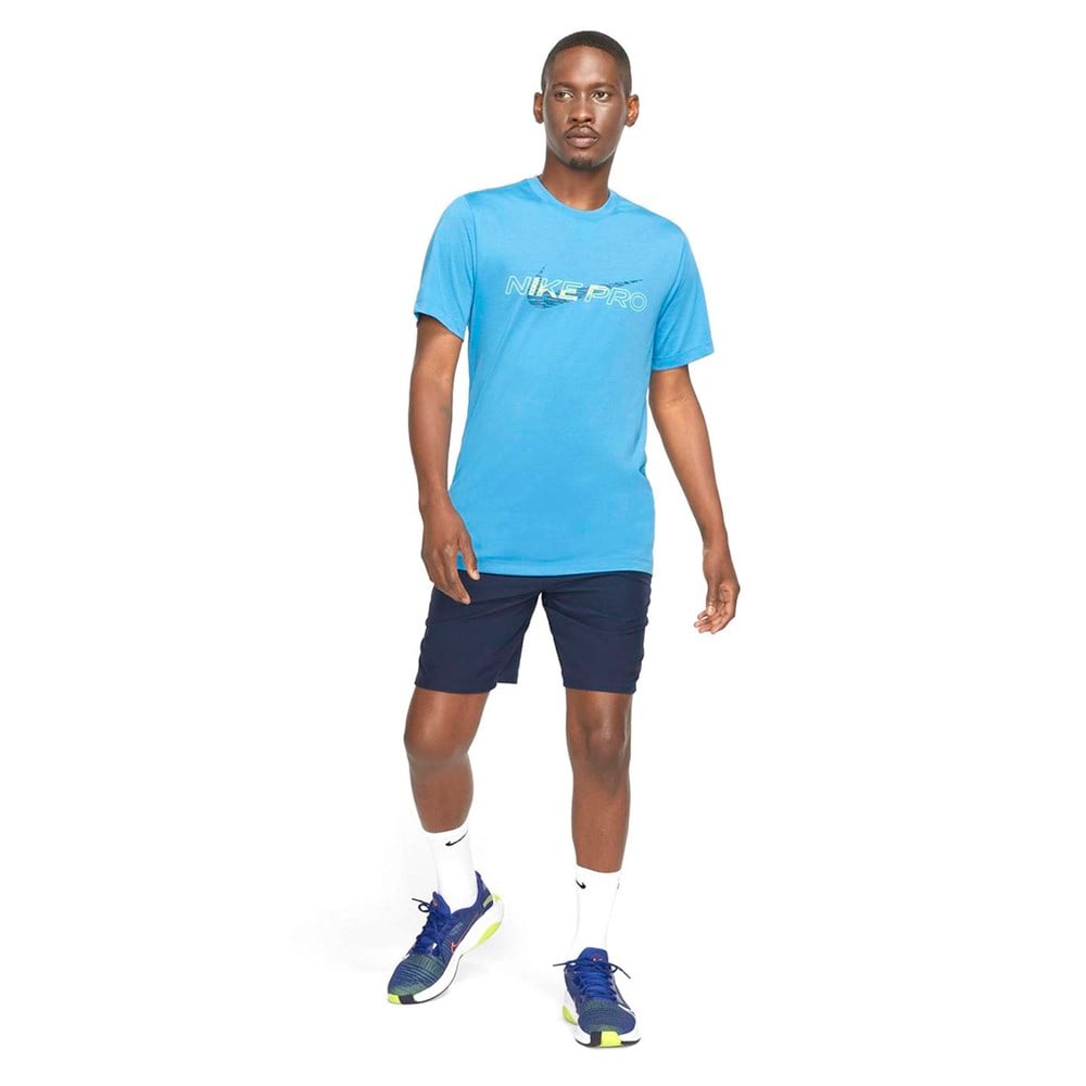 Nike M Nk Df Tee Db Nk Pro Erkek Mavi T-shirt - DD6883-469