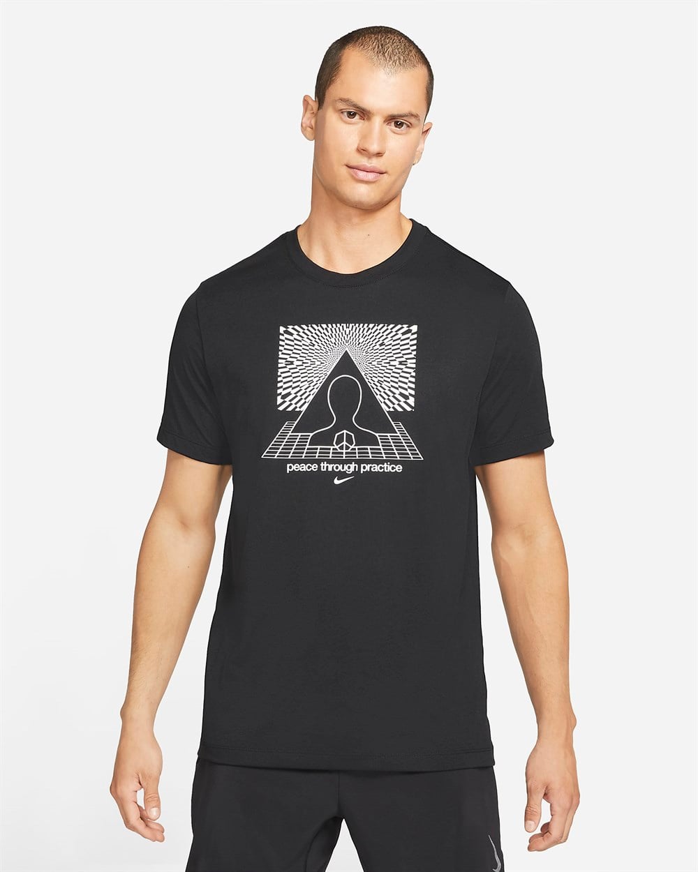 Nike M Nk Df Tee Db Yoga Erkek Siyah T-shirt - DD6925-010