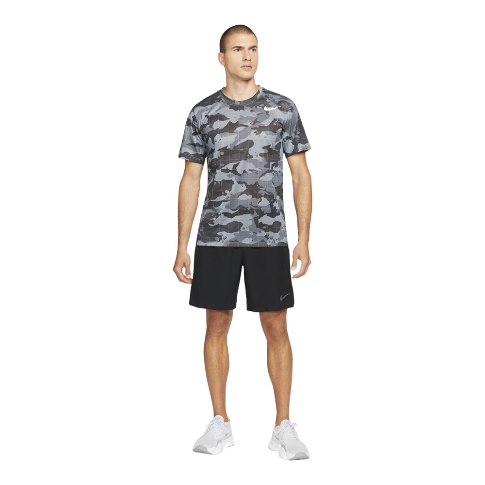 Nike M Nk Df Tee Lgd Camo Aop Erkek Gri T-shirt - DD6886-084