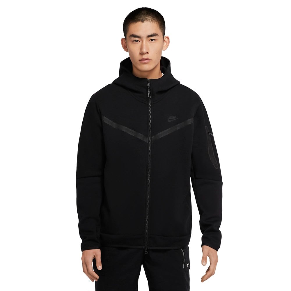 Nike M Nsw Tch Flc Hoodıe Fz Wr Erkek Siyah Sweatshirt - CU4489-010