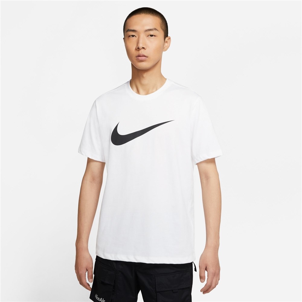 Nike M Nsw Tee Icon Swoosh Erkek Beyaz T-shirt - DC5094-100