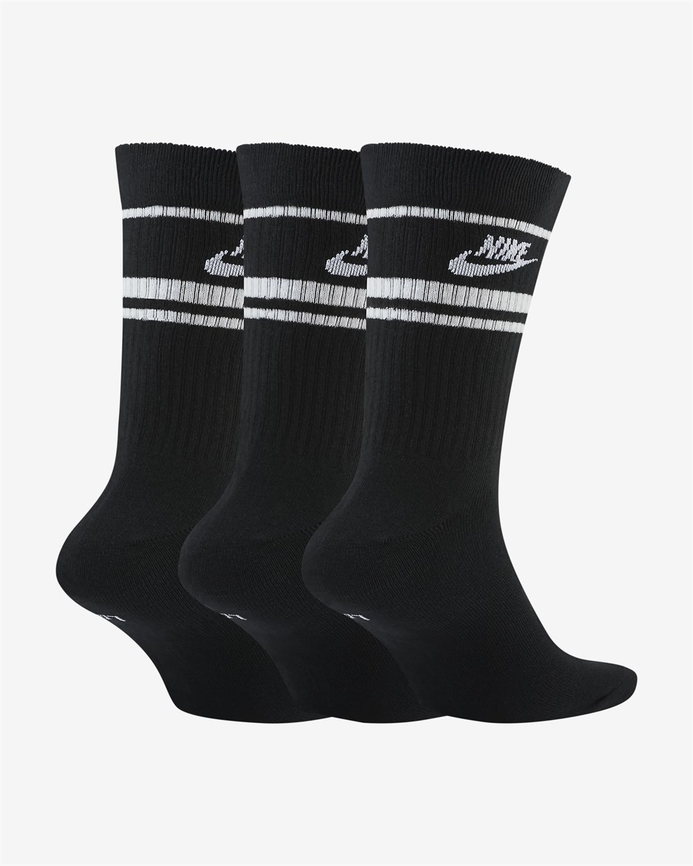 Nike U Nk Crew Nsw Essentıal Strıpe Unisex Siyah Çorap - CQ0301-010