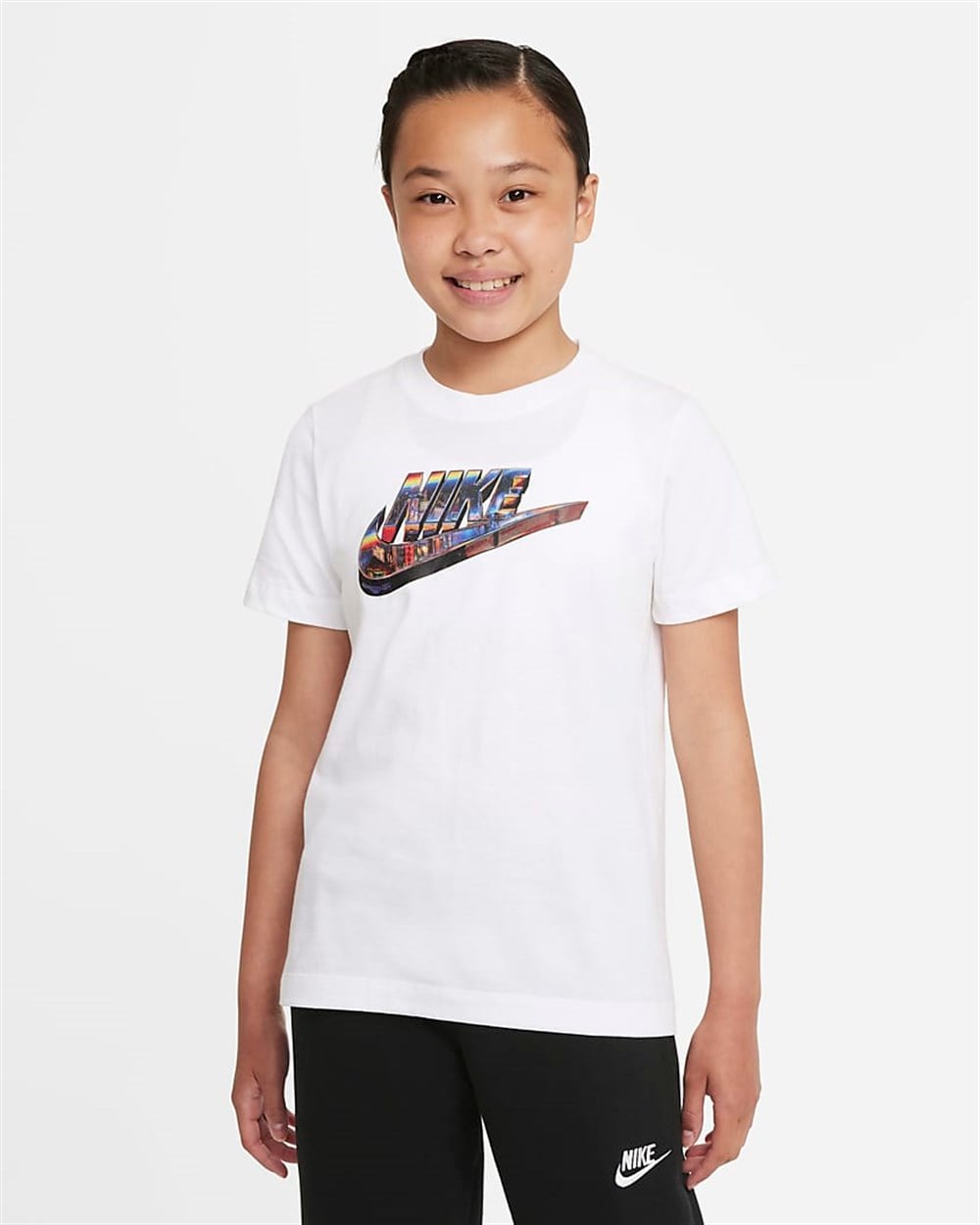 Nike U Nsw Tee Worldwıde Hbr Çocuk Beyaz T-shirt - DJ6691-100