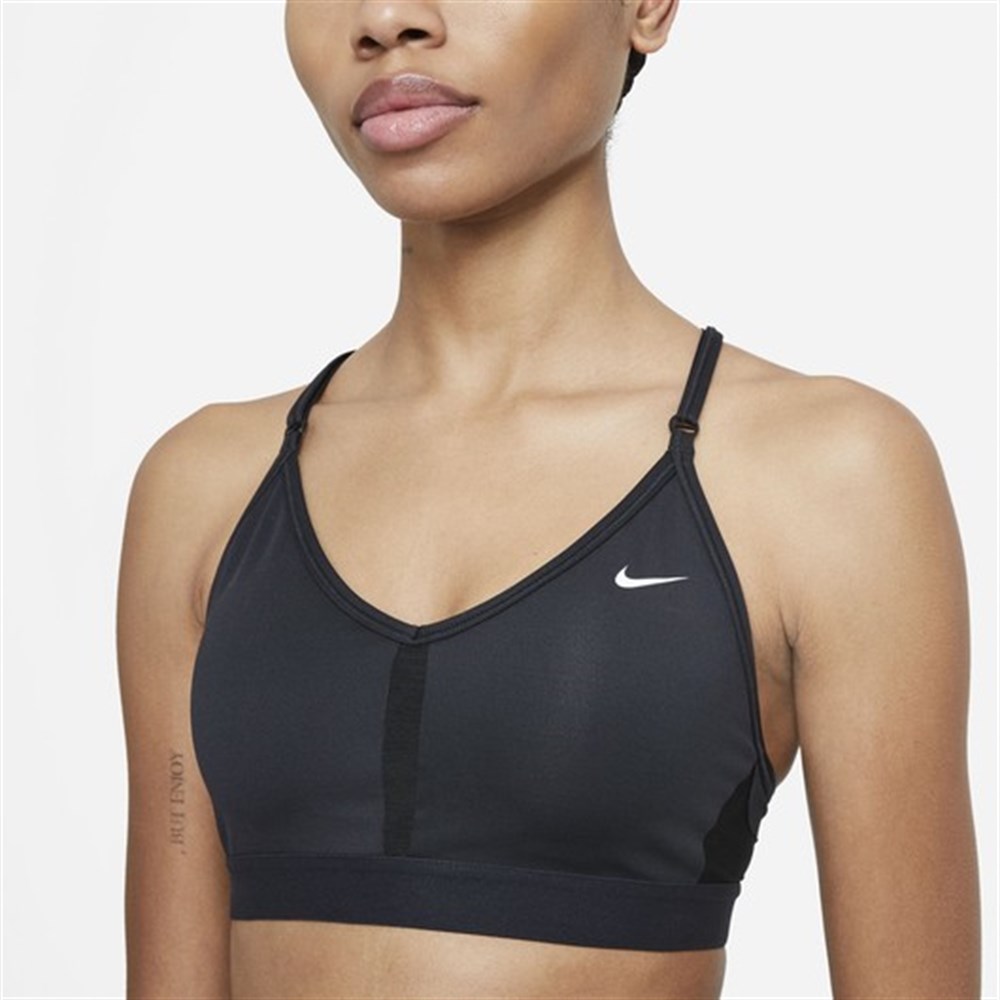 Nike W Nk Df Indy V-Neck Bra Kadın Siyah Sporcu Sütyeni - CZ4456-010