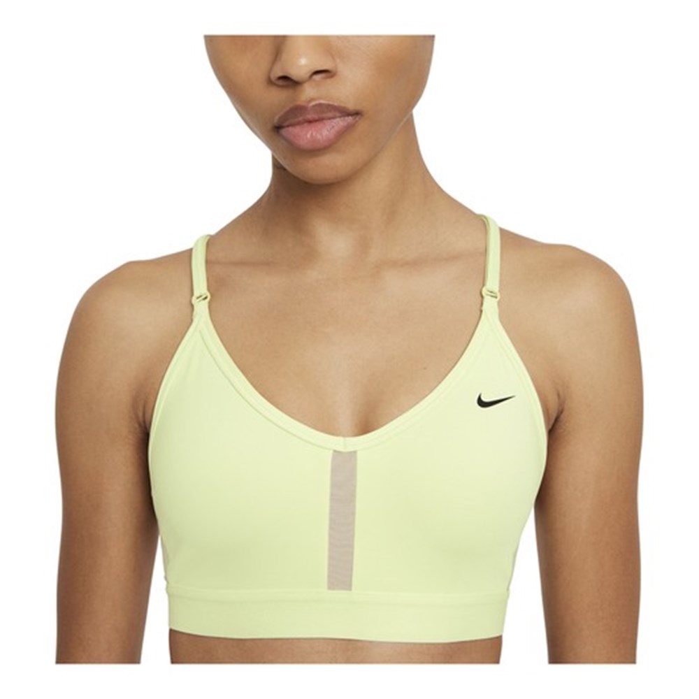 Nike W Nk Df Indy V-Neck Bra Kadın Yeşil Sporcu Sütyeni - CZ4456-303