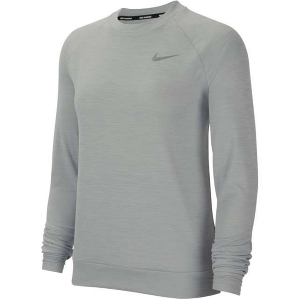 Nike W Nk Df Pacer Crew Kadın Gri T-shirt - CU3270-077