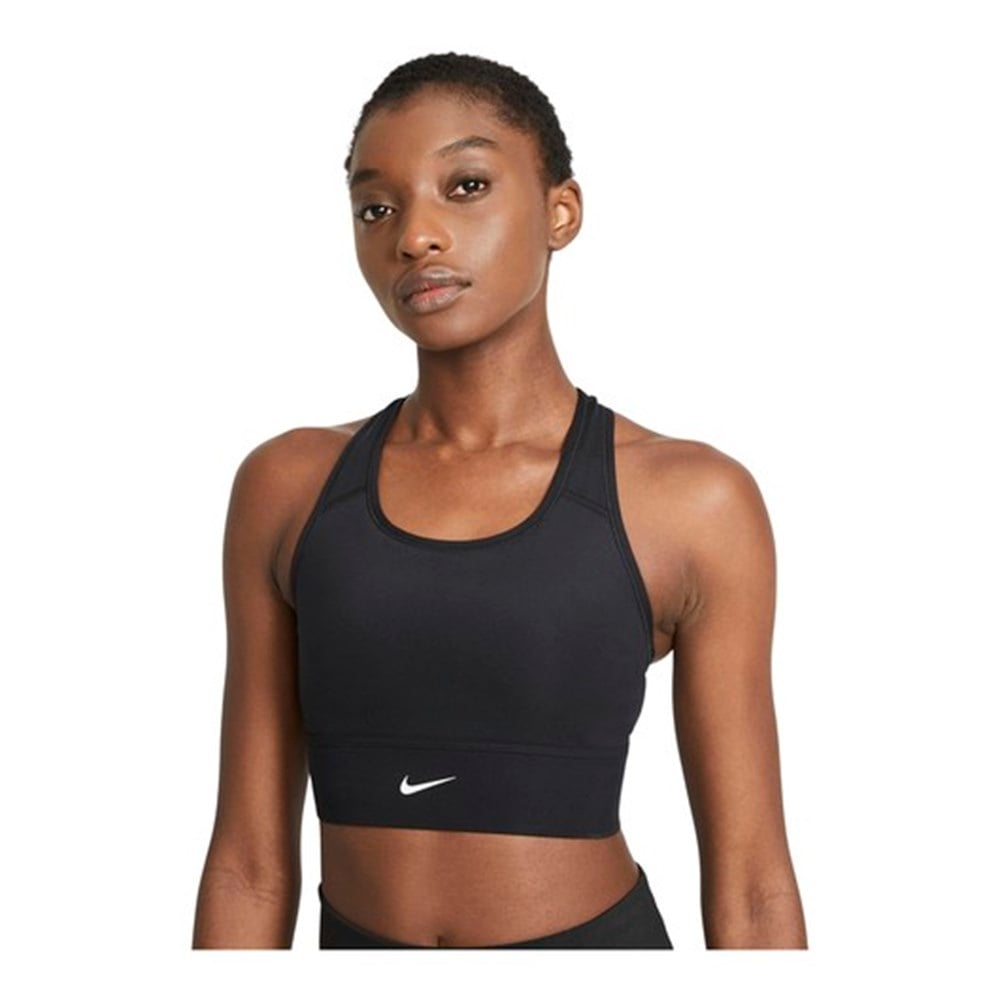 Nike W Nk Df Swsh Lngln Bra Kadın Siyah Sporcu Sütyeni - CZ4496-010