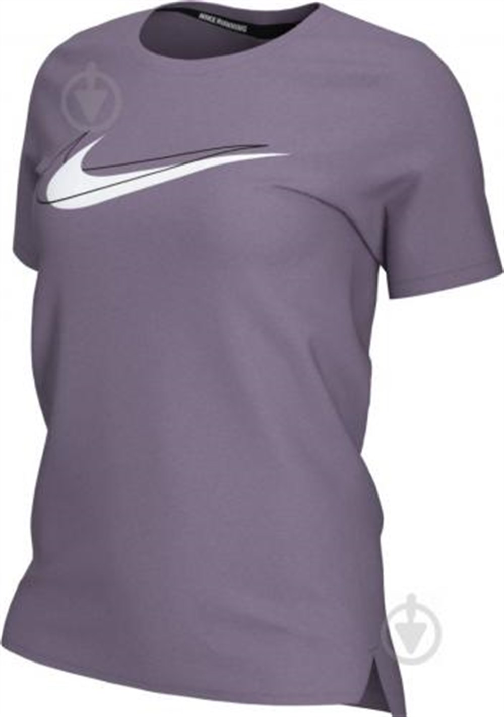 Nike W Nk Df Swsh Run Top Ss Kadın Mor T-shirt - DD4898-574