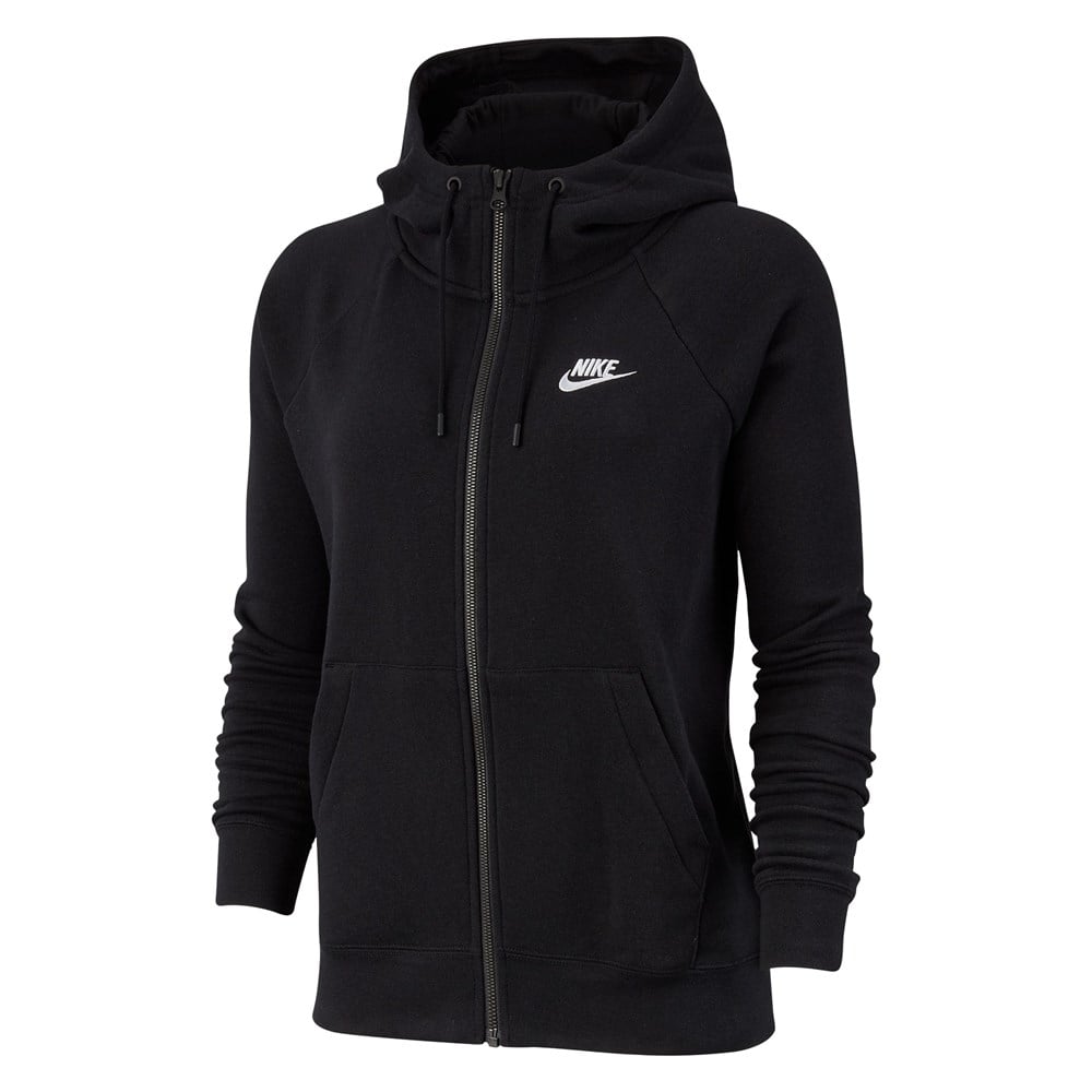 Nike W Nsw Essntl Flc Fz Hoodıe Kadın Siyah Sweatshirt - BV4122-010