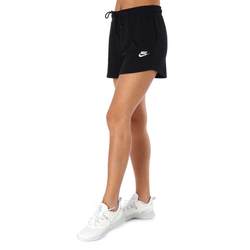 Nike W Nsw Essntl Flc Hr Short Ft Kadın Siyah Şort - CJ2158-010