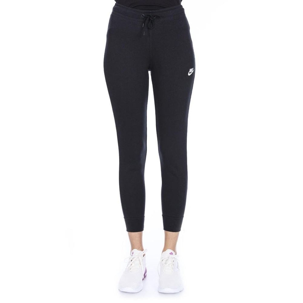 Nike W Nsw Essntl Flc Mr Pnt Tıght Kadın Siyah Eşofman Altı - BV4099-010