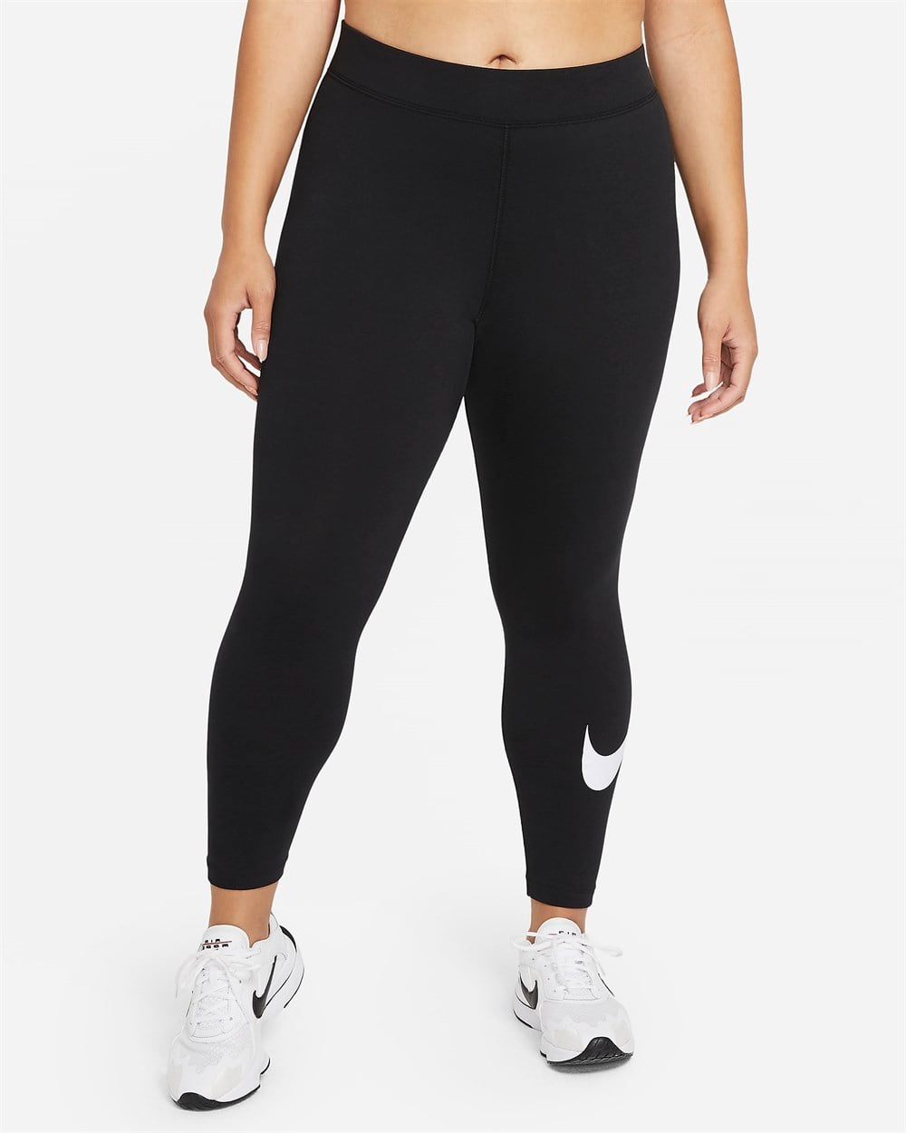 Nike W Nsw Essntl Gx Mr Lggng Plus Kadın Siyah Tayt - DC6934-010