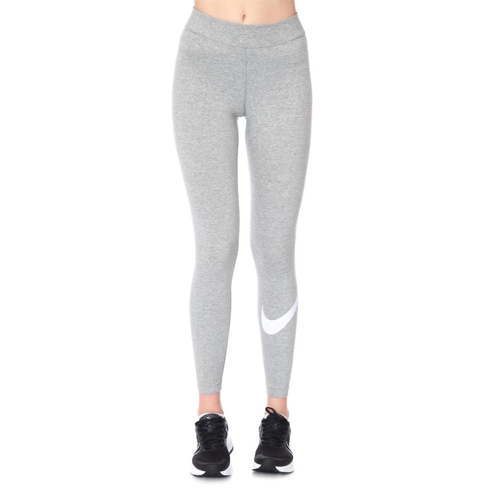 Nike W Nsw Essntl Gx Mr Lggng Swsh Kadın Gri Tayt - CZ8530-063